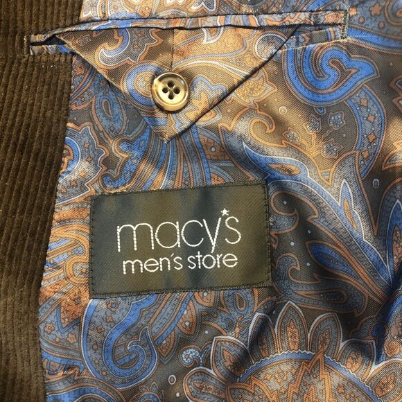 NWOT Lauren Ralph Lauren 100% Cotton Dark Brown Corduroy Sport Coat Size 44L - Picture 11 of 11